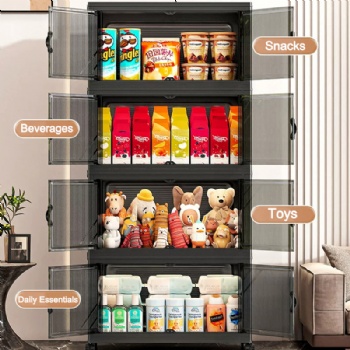  MUENHUI Large Capacity Multifunctional Plastic Storage Cabinet	