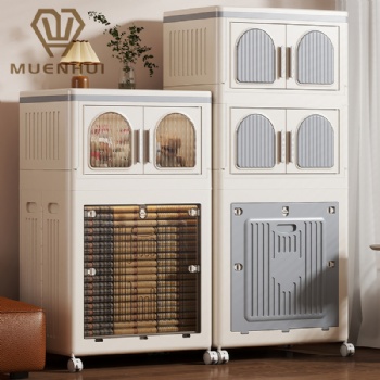 MUENHUI High Quality Folding Design Plastic Storage Cabinet