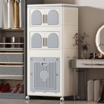  MUENHUI High Quality Folding Design Plastic Storage Cabinet	