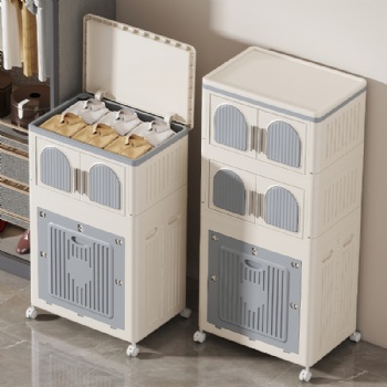  MUENHUI High Quality Folding Design Plastic Storage Cabinet	